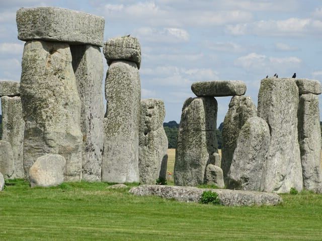 Mysterious henge, sarsen stones